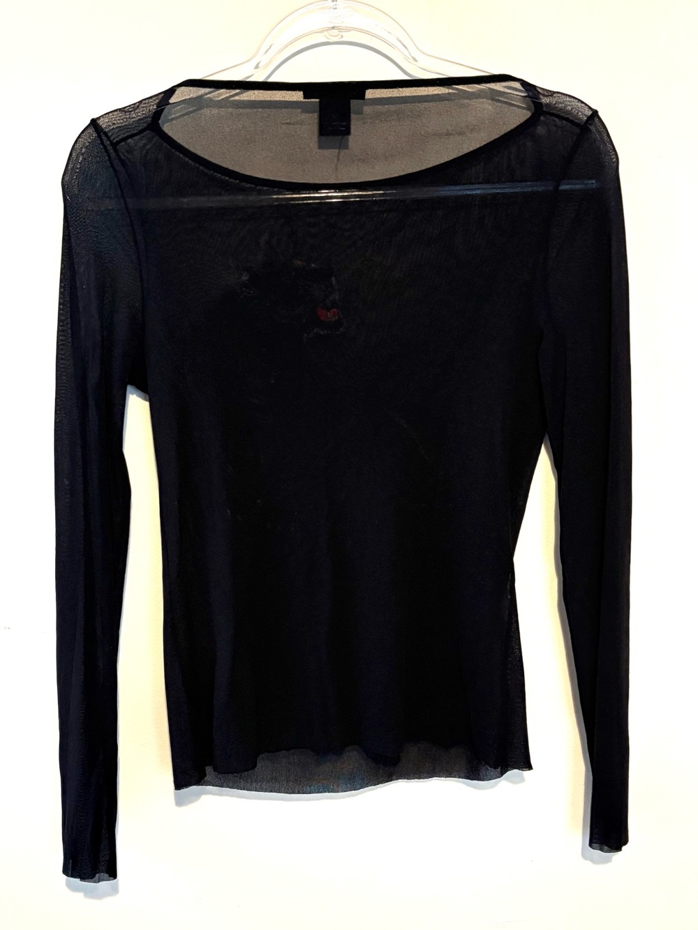 Vintage 90s Vivienne Tam sheer mesh tiger long sleeve top - Picture 4 of 4